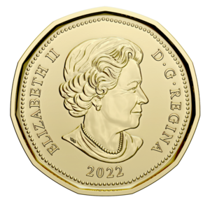 2022 1-dollar - Oscar Peterson - Coloured obverse